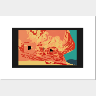 House on Fire Ruins Bears Ears National Monument Utah Posters and Art